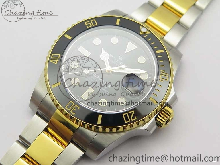 MiroTime 0309 Submariner 116613 LN Black Ceramic D1F 1:1 Best Edition Wrapped Gold SS Case and Bracelet A Lightweight 3186